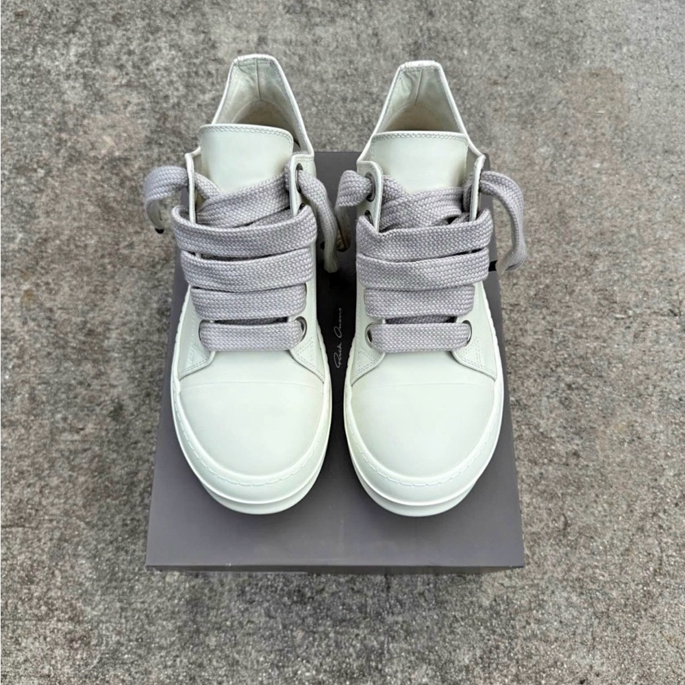 Rick Owens White Athletic Shoes